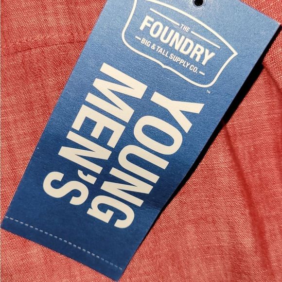 Boy's Foundry Buttonup Shirt Size Large Tall - Picture 5 of 5